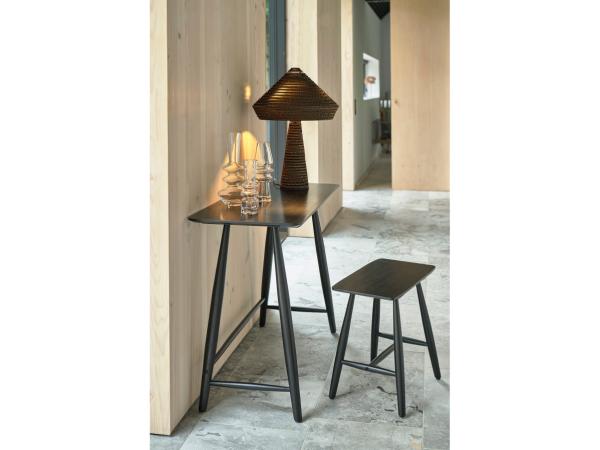 Villa Collection Bast Skammel i sort egetræ - Billede 2