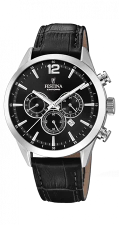 Festina F20542/5 herre ur med læderrem - Billede 2