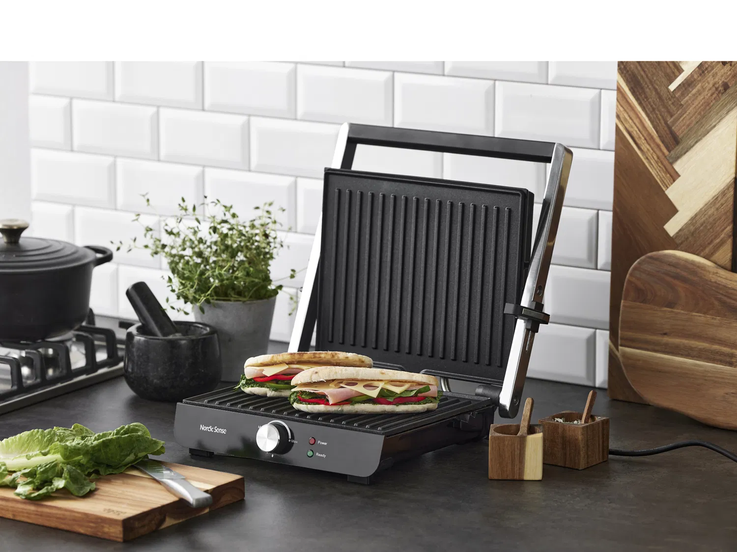Nordic Sense Paninigrill 2000 watt - Billede 2