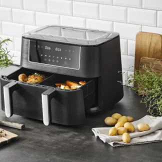 Nordic Sense Air Fryer 9,4L 2800W med opdeler