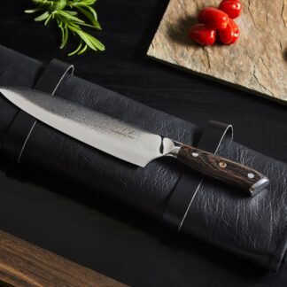 Damascus by Haws Kokkekniv 32 cm med håndtag i wenge træ